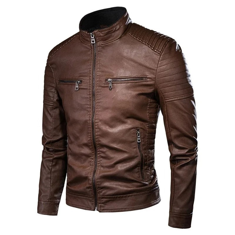 Giacca Vintage da Uomo in Vera Pelle – Premium Men | Eleganza Classica e Dettagli Sartoriali