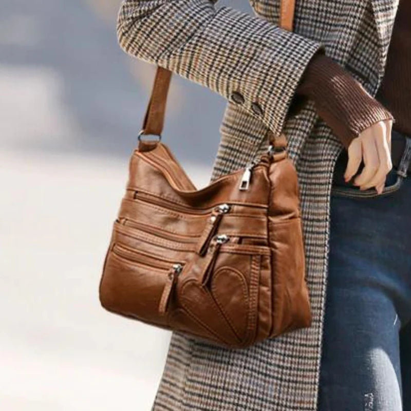 Women's Genuine Leather Crossbody Bag - Stephan Ferrera