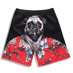 Shorts de Praia Impressão 3D