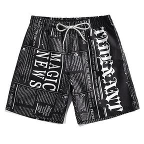 Shorts de Praia Impressão 3D