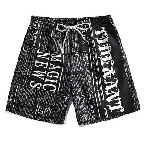 Shorts de Praia Impressão 3D
