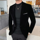 Blazer de Veludo Slim