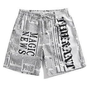 Shorts de Praia Impressão 3D