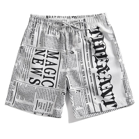 Shorts de Praia Impressão 3D