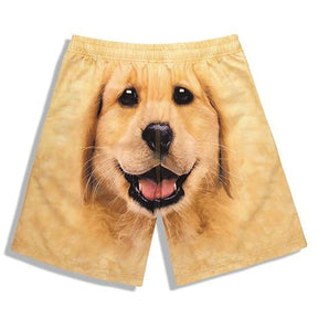 Shorts de Praia Impressão 3D