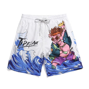 Shorts de Praia Impressão 3D