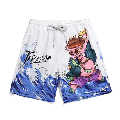 Shorts de Praia Impressão 3D