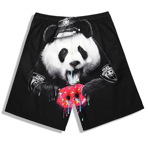 Shorts de Praia Impressão 3D
