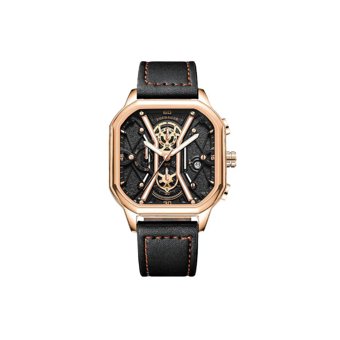 Orologio con Cinturino in Pelle Triste – Design Classico e Comfort Elegante