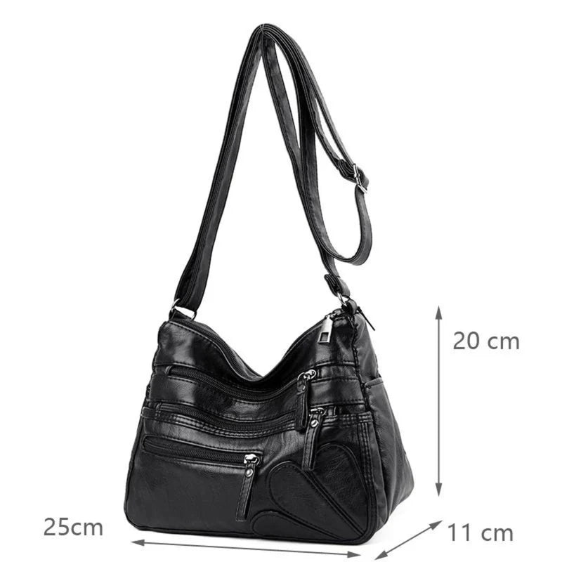 Women's Genuine Leather Crossbody Bag - Stephan Ferrera