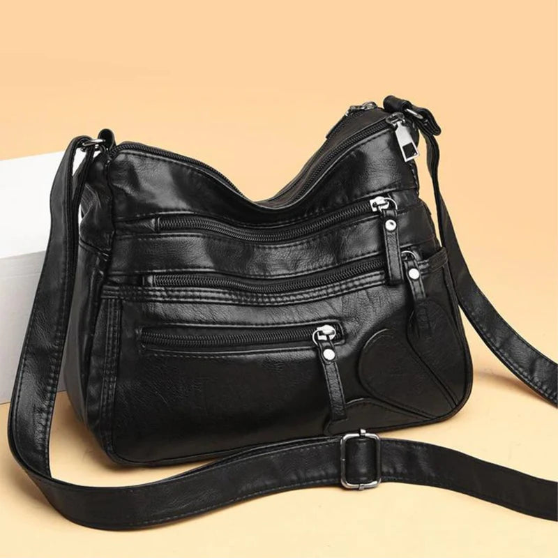 Women's Genuine Leather Crossbody Bag - Stephan Ferrera