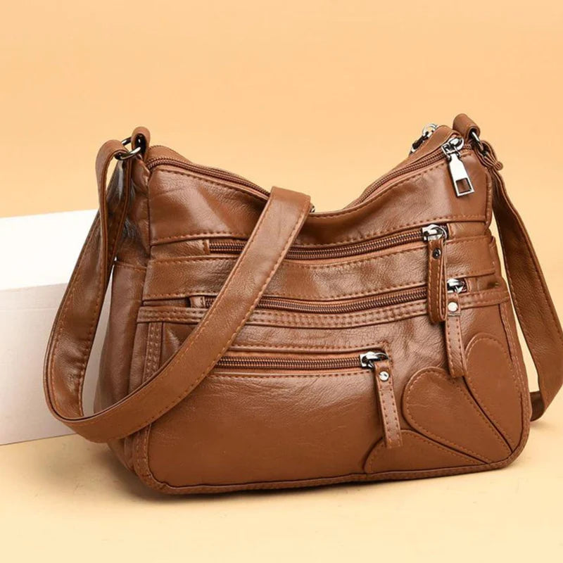 Women's Genuine Leather Crossbody Bag - Stephan Ferrera