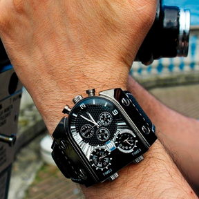 Relógio Masculino Three Time Zone