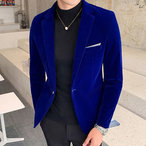 Blazer de Veludo Slim