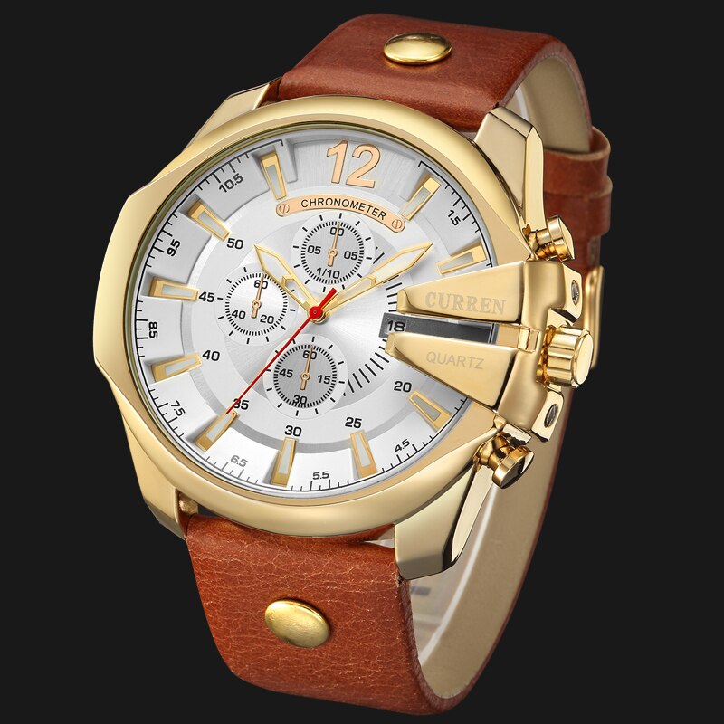 Relógio Luxo Curren  Big Dial