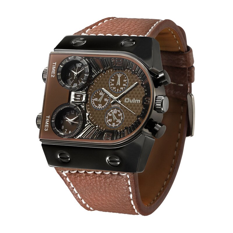 Relógio Masculino Three Time Zone