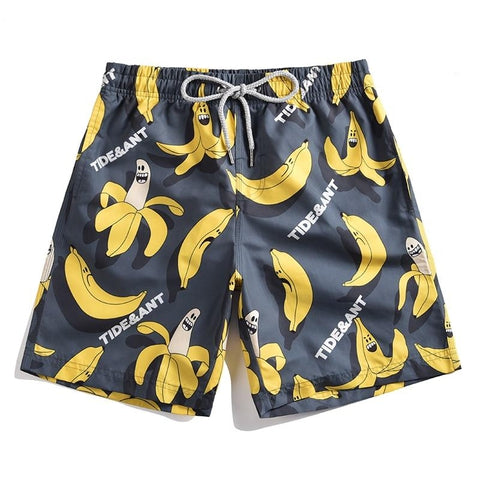 Shorts de Praia Impressão 3D