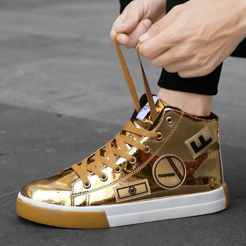 Bota Metalizada Fashion