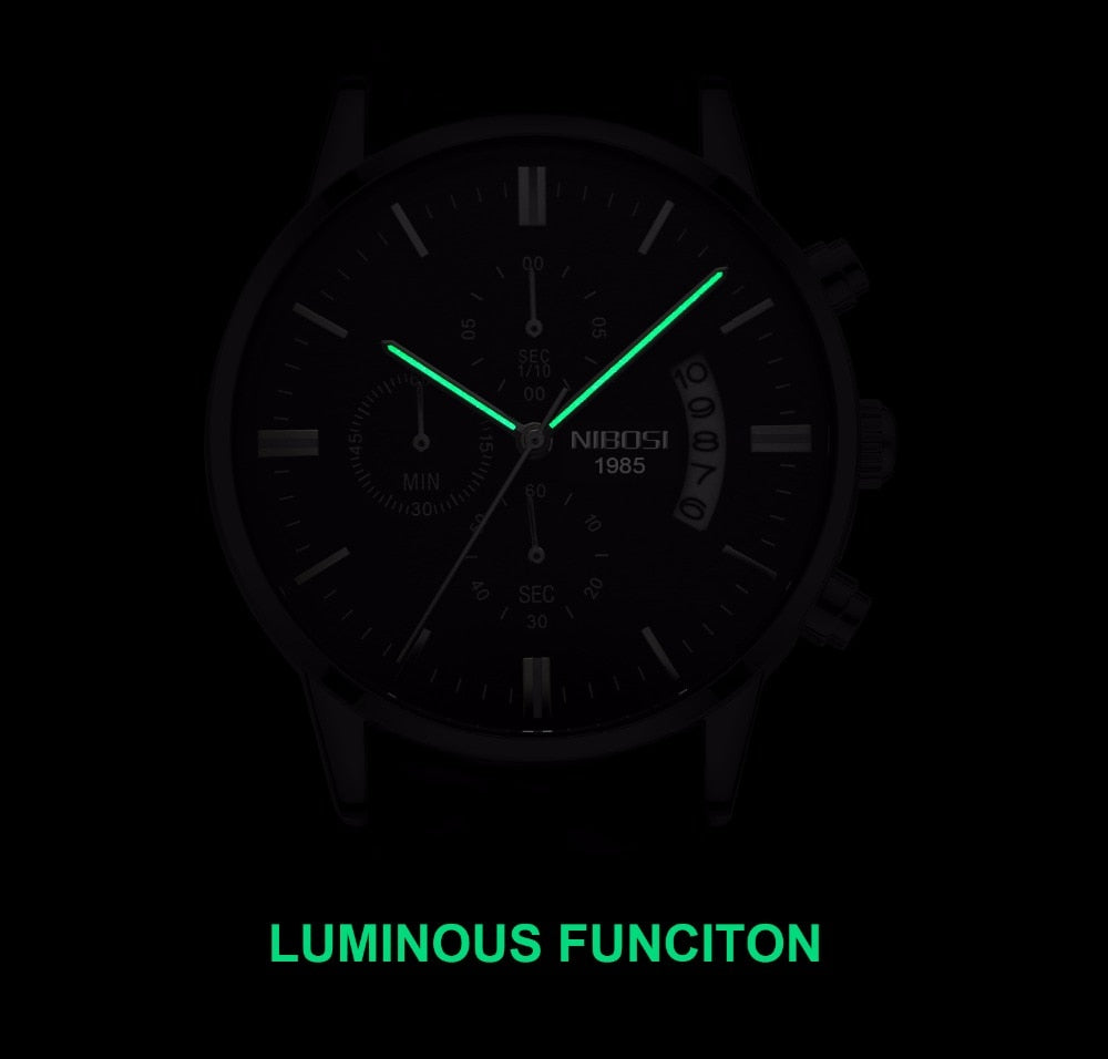 Relogio NIBOSI Luxury Famous