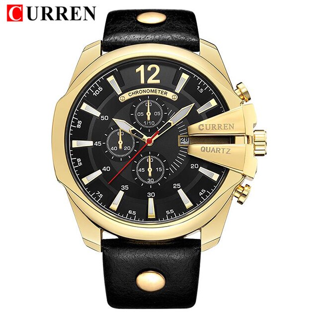 Relógio Luxo Curren  Big Dial