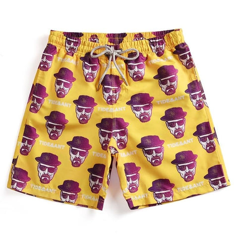 Shorts de Praia Impressão 3D