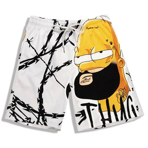 Shorts de Praia Impressão 3D