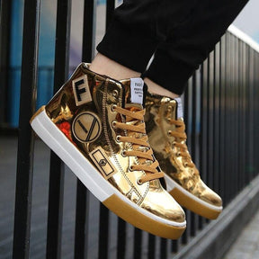 Bota Metalizada Fashion