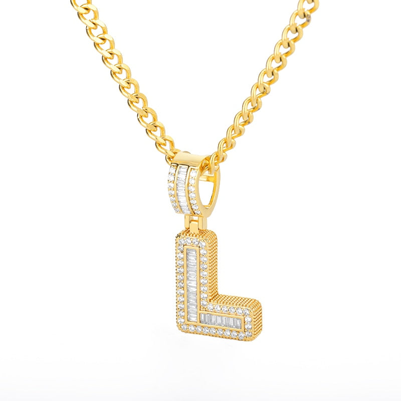Corrente de Ouro Letras de A a Z
