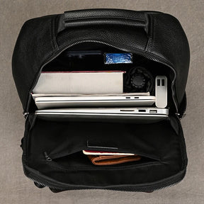 Zaino Uomo in Vera Pelle Impermeabile per Laptop 15,6" – Moda, Viaggi e Scuola