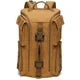 Men's Vintage Leather and Waxed Canvas Backpack – Fits 16-Inch Laptop, Travel and School Backpack