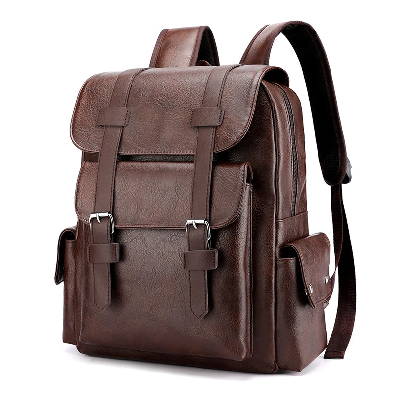 Zaino Uomo in Cuoio Grande per Laptop – Scuola e Viaggi