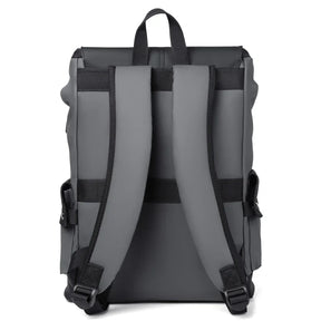 Men's Waterproof PU Leather Backpack with USB Port – Large Capacity for Business Laptops and Urban Life