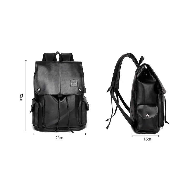 Zaino Uomo in Pelle di Lusso – Grande Capacità per Laptop e Viaggi d’Affari