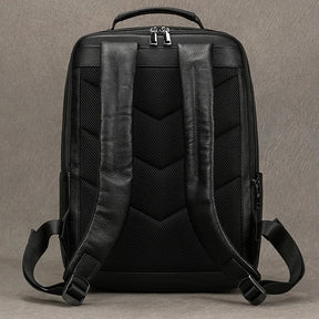 Zaino Uomo in Vera Pelle Impermeabile per Laptop 15,6" – Moda, Viaggi e Scuola