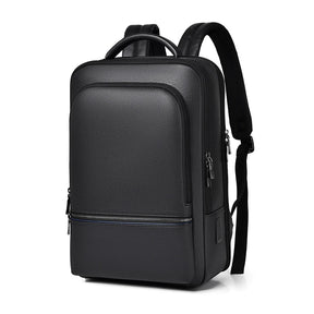 Zaino Uomo in Pelle con Porta USB – Elegante e Funzionale per Ufficio, Viaggi e Laptop