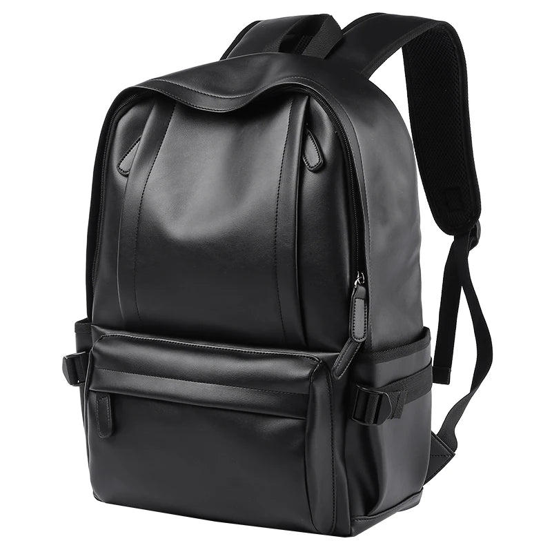 Zaino Uomo in Cuoio Resistente all’Acqua con Porta USB – Per Laptop 14 Pollici e Viaggi