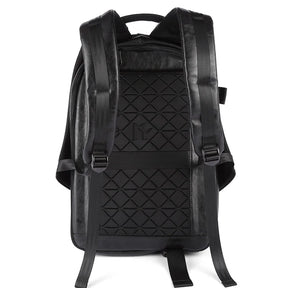 Men's Waterproof Leather Backpack with USB Port – Large Capacity for Laptop, Business, and Travel