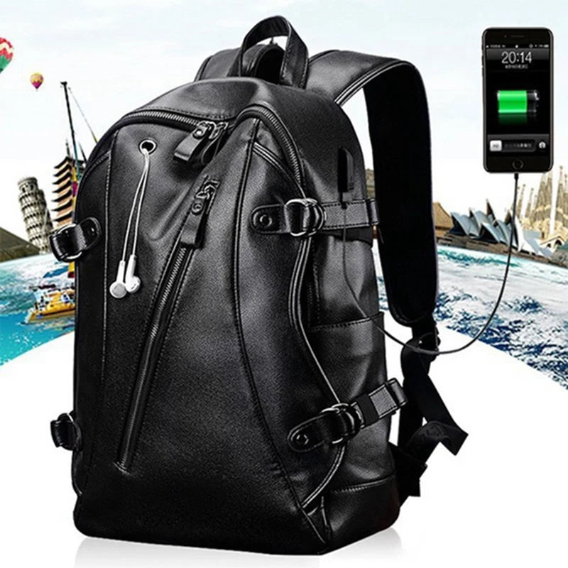 Zaino Uomo Impermeabile con Porta USB – Grande Capacità per Uso Quotidiano