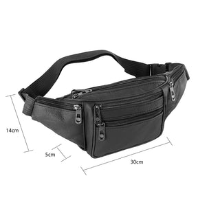 Men's Leather Crossbody Bag – Small, High Capacity, Business and Casual