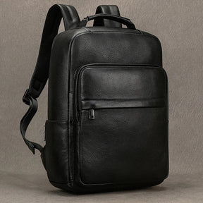 Zaino Uomo in Vera Pelle Impermeabile per Laptop 15,6" – Moda, Viaggi e Scuola