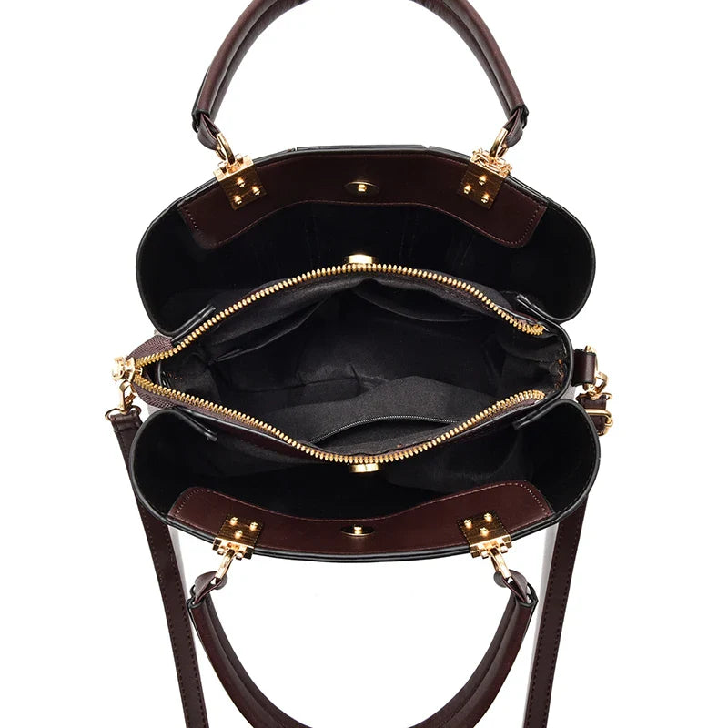 Women's Genuine Leather Handbag - Premium DH