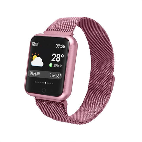 Relógio Smartwatch P68 Inteligente /  Monitor De Pressão Arterial Frequência Cardíaca Impermeável Iphone Android Saúde