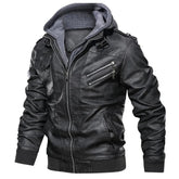 Giacca da Uomo in Vera Pelle con Cappuccio – MotorMen Premium | Stile Urban e Comfort Invernale