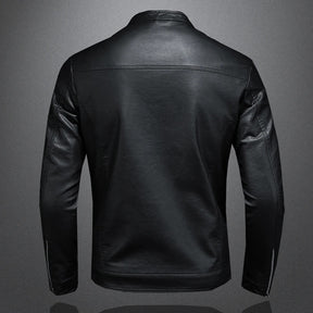 Giacca in Vera Pelle da Uomo – Jack Premium | Stile Moderno e Taglio Slim Nero