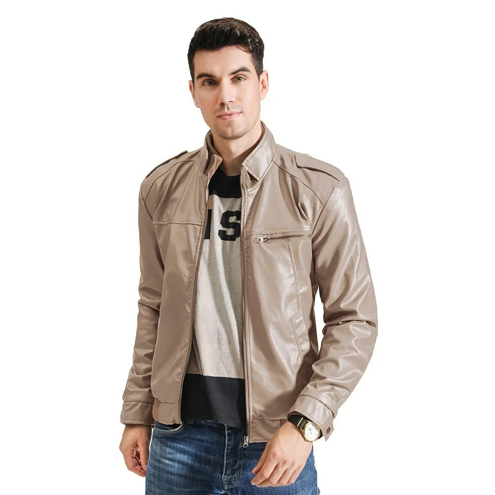 Giacca da Uomo in Vera Pelle – Slim Fit Elegante e di Alta Qualità