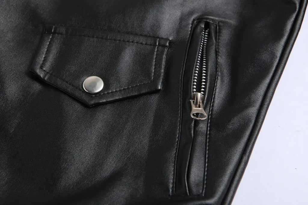 Giacca da Uomo in Vera Pelle – Stile Biker Classico e Robusto | JaquetPro
