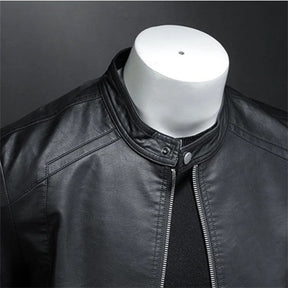 Giacca in Vera Pelle da Uomo – Jack Premium | Stile Moderno e Taglio Slim Nero