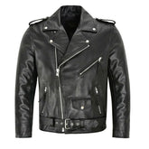 Giacca da Uomo in Vera Pelle – Stile Biker Classico e Robusto | JaquetPro