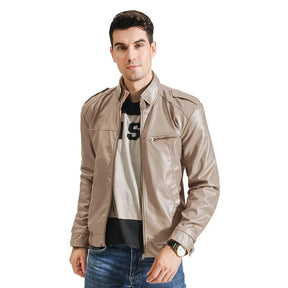 Giacca da Uomo in Vera Pelle – Slim Fit Elegante e di Alta Qualità