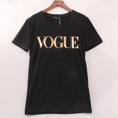 Camiseta Feminina Vogue - Manga Curta